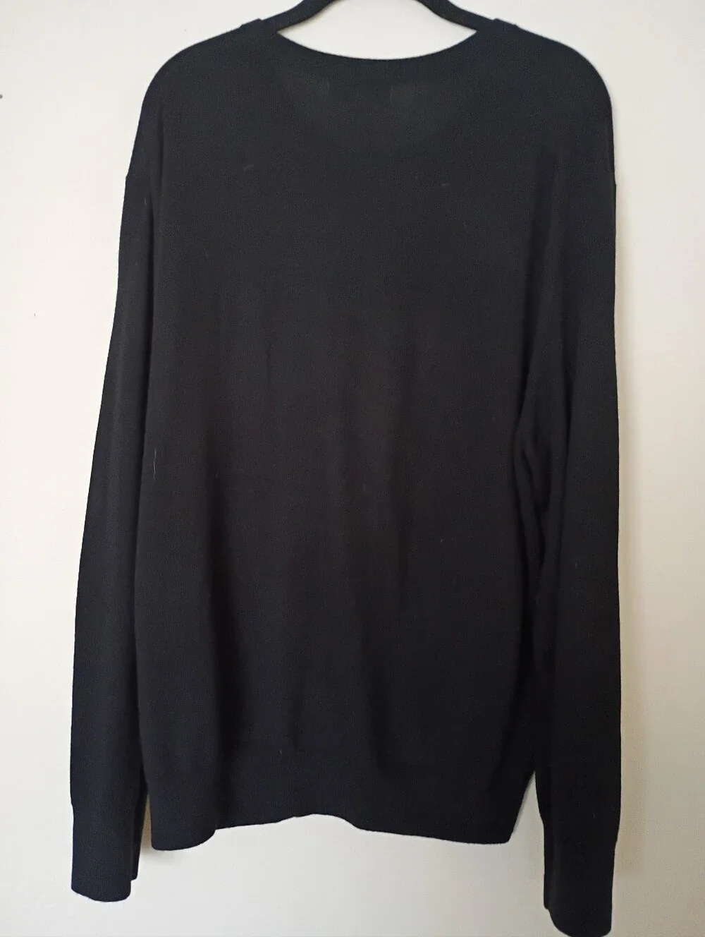 Banana Republic Fall 2025 Extra Fine 100% Merino Wool Crewneck Sweater in Black